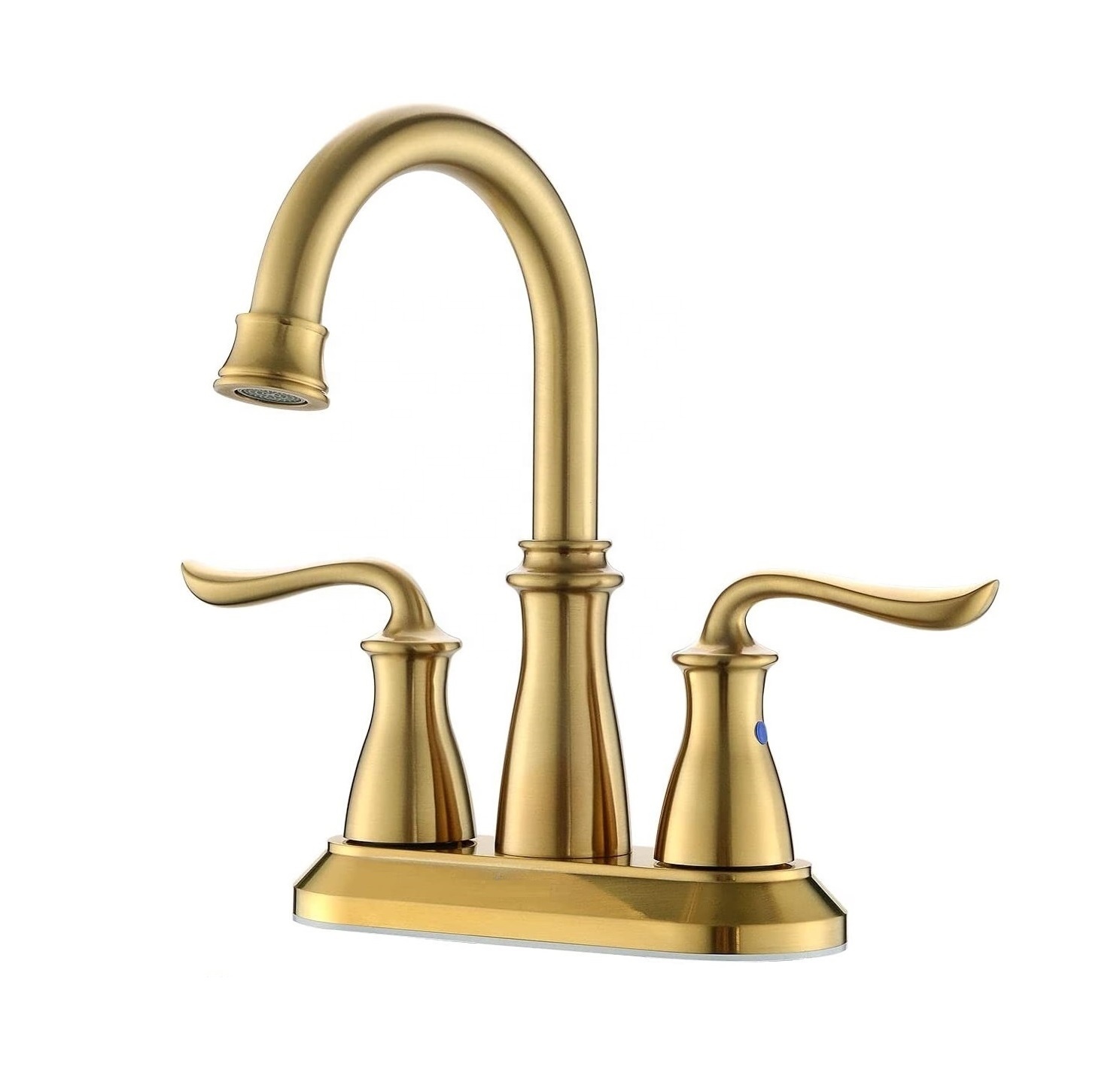 APB135-BTG Grifos de baño de oro cepillado Grifos de acero inoxidable Grifo de lavabo de oro de doble manija