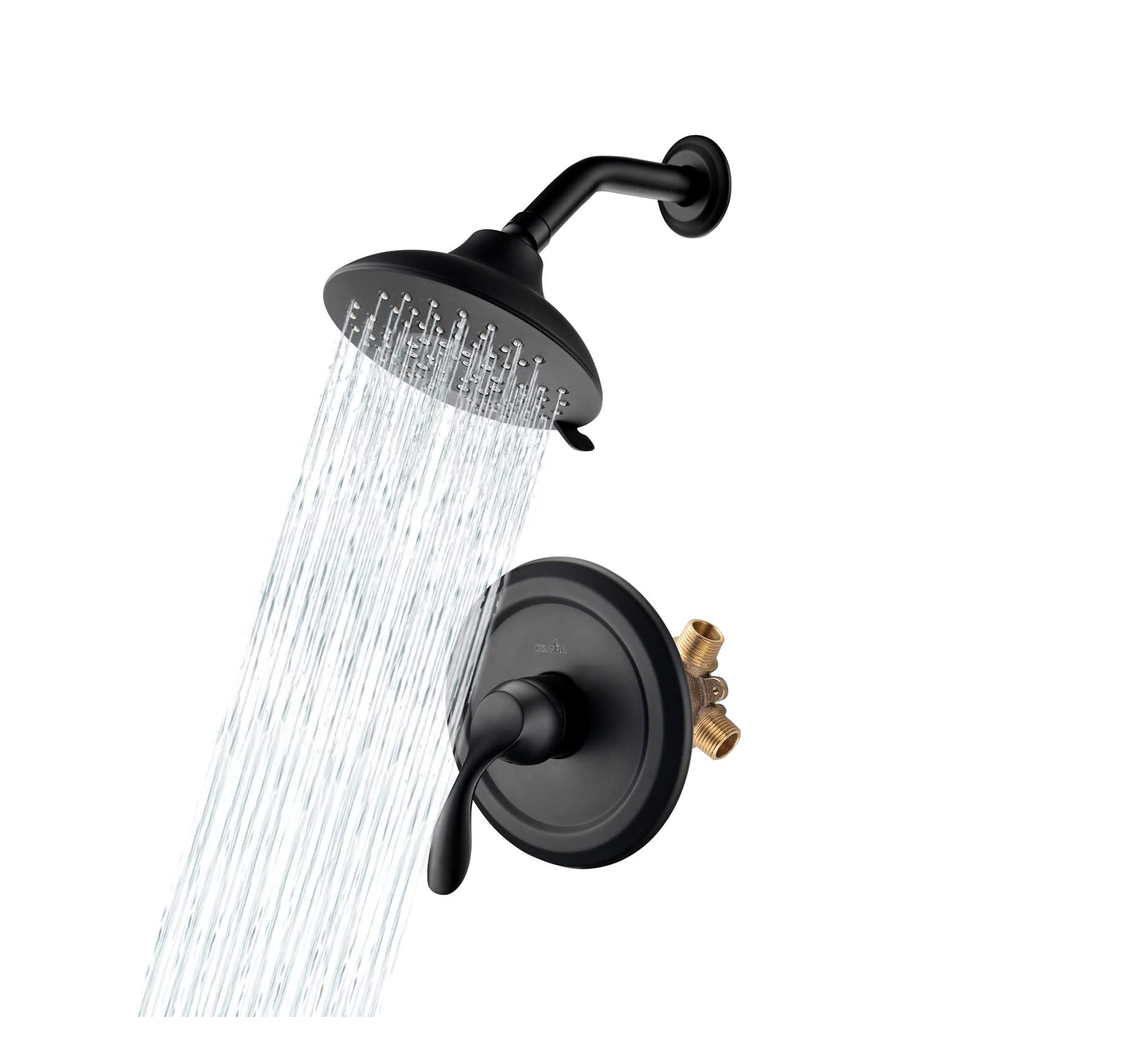 Conjunto de grifo de ducha negro Conjuntos de ducha de baño de grifo de ducha de una sola manija